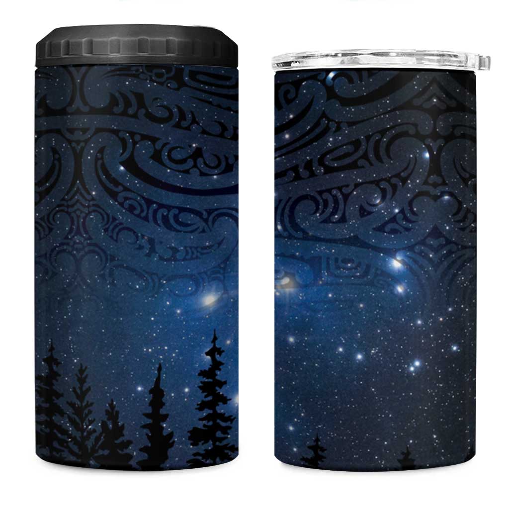 Matariki Te Tau Hou Māori 4 in 1 Can Cooler Tumbler New Zealand Starry Sky