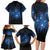 Matariki Te Tau Hou Māori Family Matching Long Sleeve Bodycon Dress and Hawaiian Shirt New Zealand Starry Sky