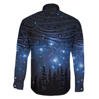 Matariki Te Tau Hou Māori Family Matching Off Shoulder Short Dress and Hawaiian Shirt New Zealand Starry Sky