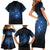 Matariki Te Tau Hou Māori Family Matching Short Sleeve Bodycon Dress and Hawaiian Shirt New Zealand Starry Sky