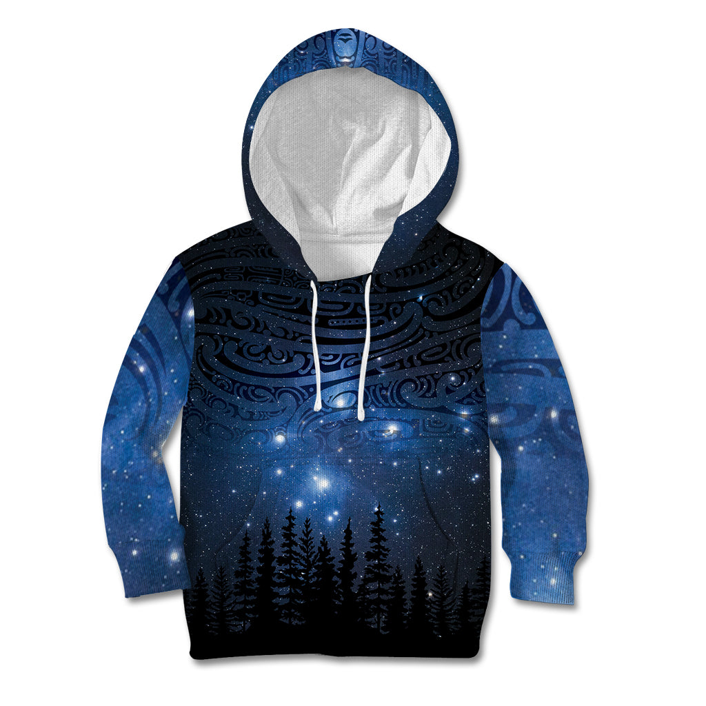 Matariki Te Tau Hou Māori Kid Hoodie New Zealand Starry Sky