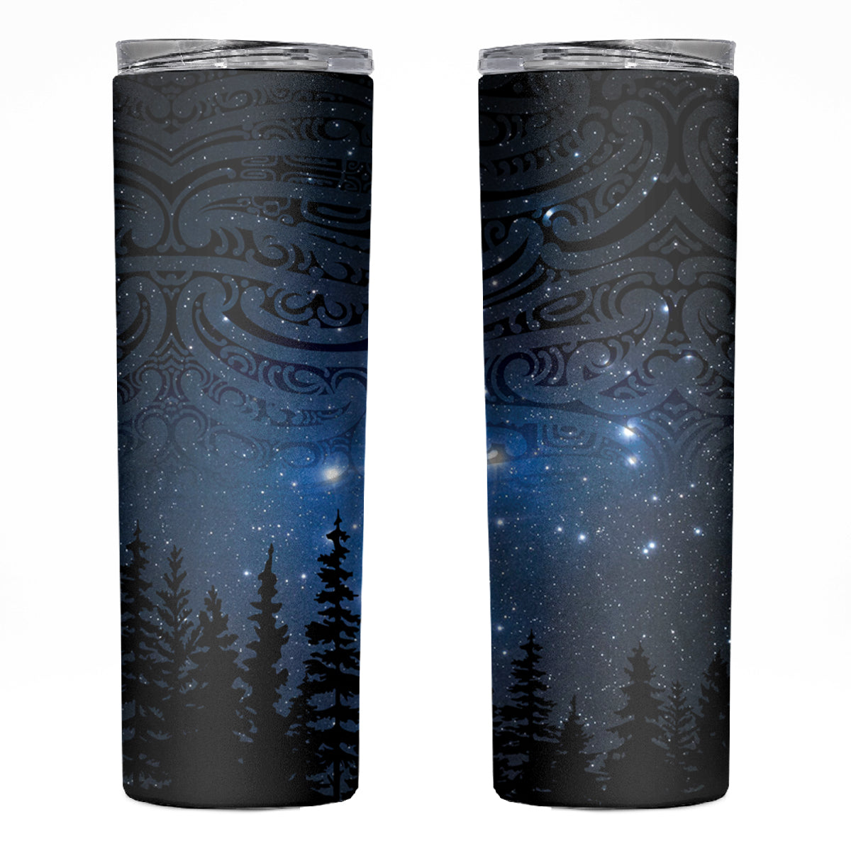 Matariki Te Tau Hou Māori Skinny Tumbler New Zealand Starry Sky