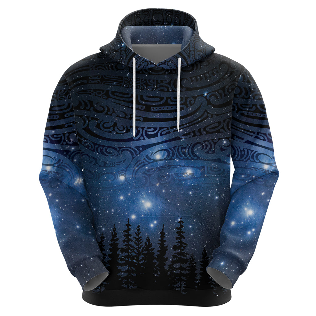 Matariki Te Tau Hou Māori Zip Hoodie New Zealand Starry Sky