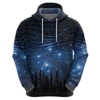 Matariki Te Tau Hou Māori Zip Hoodie New Zealand Starry Sky