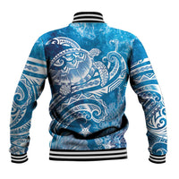 World Ocean Day Polynesian Pattern Baseball Jacket Crystal Waves LT7 - Polynesian Pride