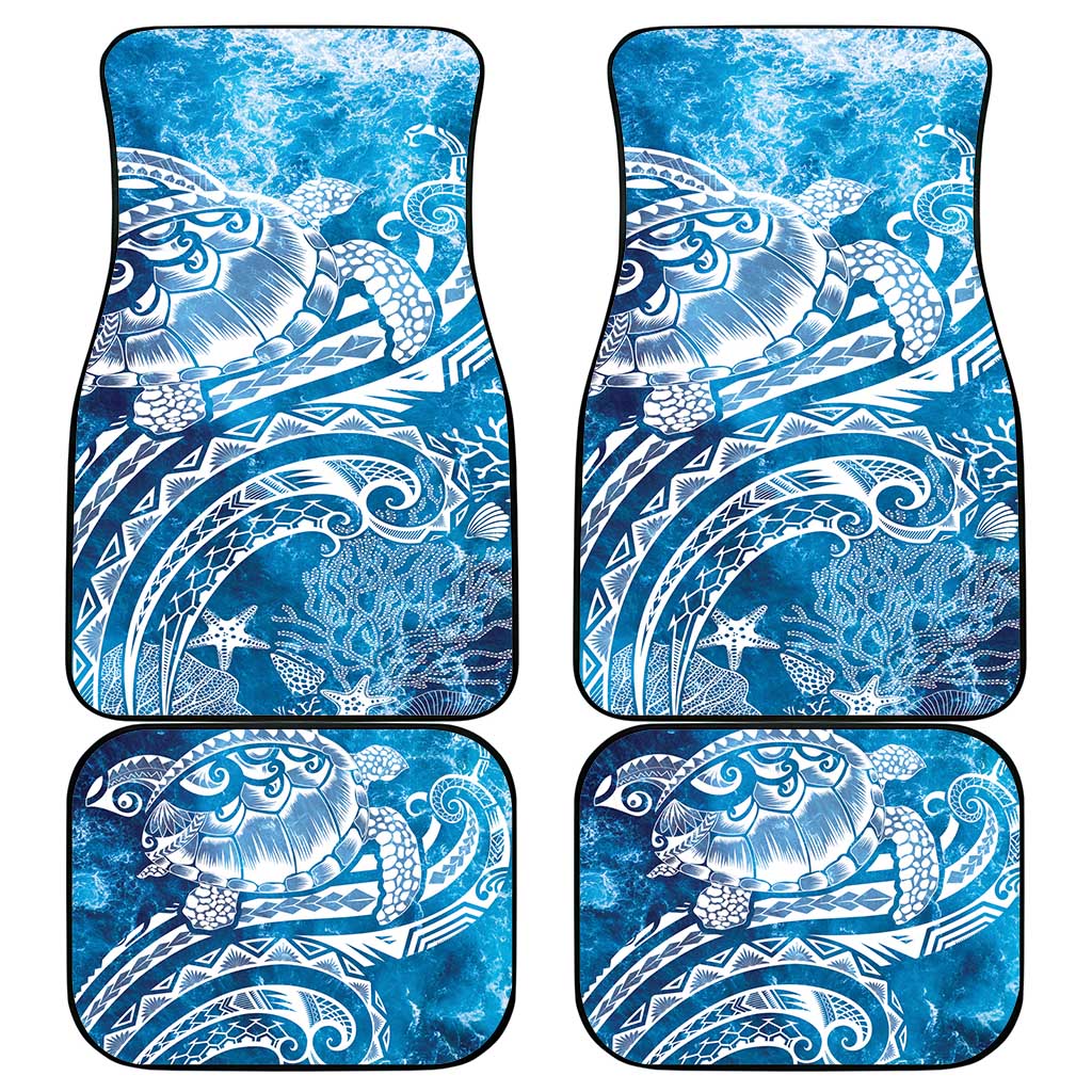 World Ocean Day Polynesian Pattern Car Mats Crystal Waves LT7 - Polynesian Pride