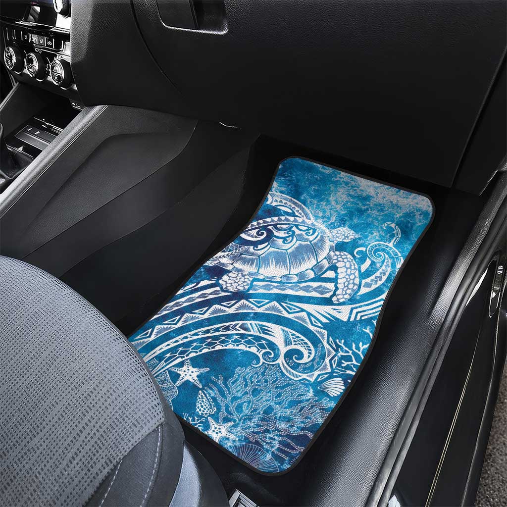 World Ocean Day Polynesian Pattern Car Mats Crystal Waves LT7 - Polynesian Pride