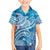 World Ocean Day Polynesian Pattern Family Matching Off Shoulder Maxi Dress and Hawaiian Shirt Crystal Waves