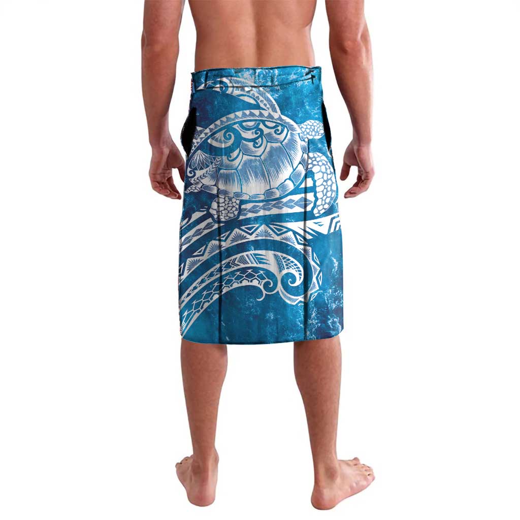 World Ocean Day Polynesian Pattern Lavalava Crystal Waves