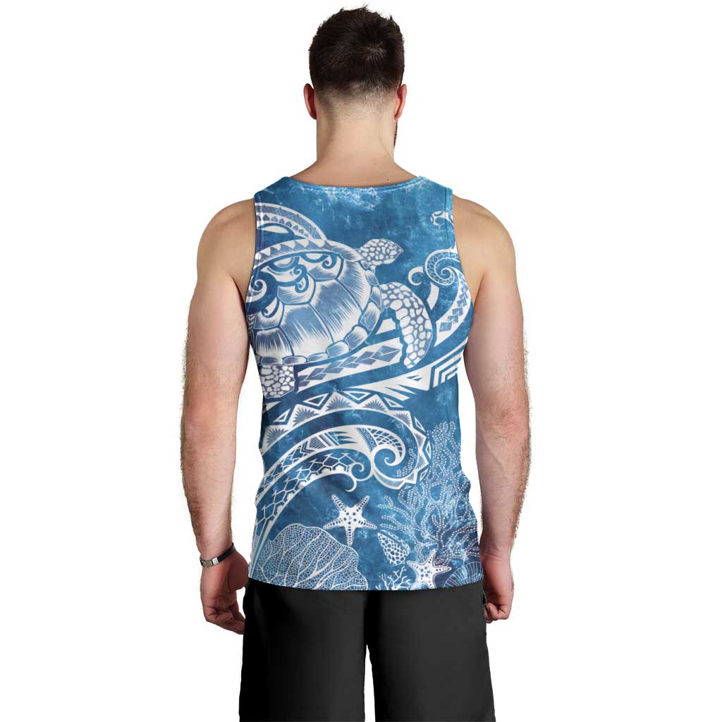 World Ocean Day Polynesian Pattern Men Tank Top Crystal Waves LT7 - Polynesian Pride