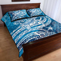 World Ocean Day Polynesian Pattern Quilt Bed Set Crystal Waves LT7 - Polynesian Pride