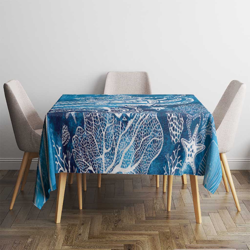 World Ocean Day Polynesian Pattern Tablecloth Crystal Waves LT7 - Polynesian Pride