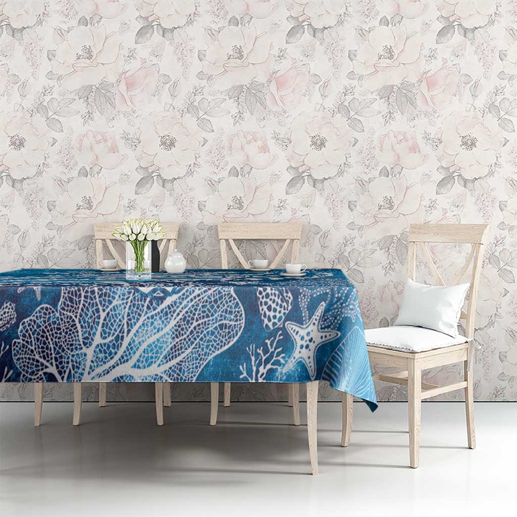World Ocean Day Polynesian Pattern Tablecloth Crystal Waves LT7 - Polynesian Pride