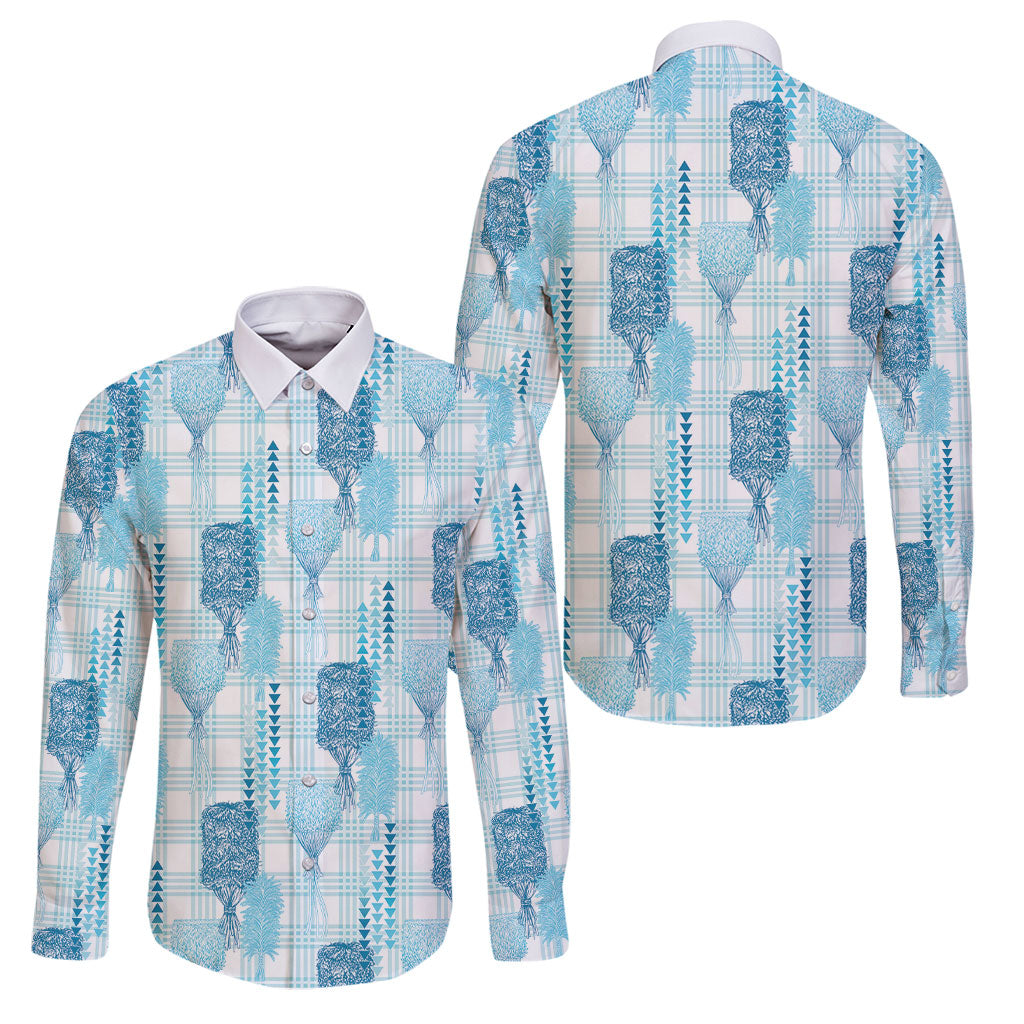 Aloha Hawaii Vintage Kahili Pa'a Lima Family Matching Off Shoulder Short Dress and Hawaiian Shirt Palaka Print Oceanic Turquoise