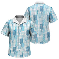 Aloha Hawaii Vintage Kahili Pa'a Lima Family Matching Tank Maxi Dress and Hawaiian Shirt Palaka Print Oceanic Turquoise