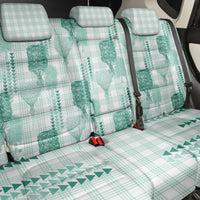 Aloha Hawaii Vintage Kahili Pa'a Lima Back Car Seat Cover Palaka Print Mossy Teal