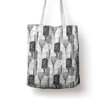 Aloha Hawaii Vintage Kahili Pa'a Lima Tote Bag Palaka Print Hinahina