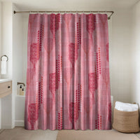 Aloha Hawaii Vintage Kahili Pa'a Lima Bathroom Set Palaka Print Berry Pink