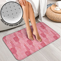 Aloha Hawaii Vintage Kahili Pa'a Lima Bathroom Set Palaka Print Berry Pink