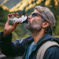 New Caledonia Kanaky Personalized 4 in 1 Can Cooler Tumbler Kagu Bird Emblem - Polynesian Pride