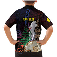 New Caledonia Kanaky Personalized Family Matching Mermaid Dress and Hawaiian Shirt Kagu Bird Emblem - Polynesian Pride