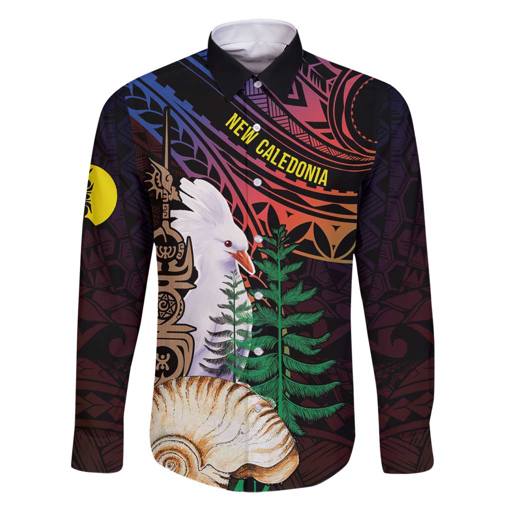 New Caledonia Kanaky Personalized Family Matching Off Shoulder Short Dress and Hawaiian Shirt Kagu Bird Emblem - Polynesian Pride