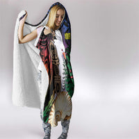 New Caledonia Kanaky Personalized Hooded Blanket Kagu Bird Emblem - Polynesian Pride