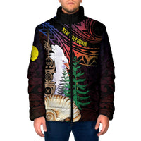 New Caledonia Kanaky Personalized Padded Jacket Kagu Bird Emblem - Polynesian Pride