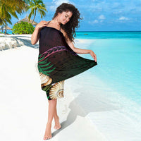 New Caledonia Kanaky Personalized Sarong Kagu Bird Emblem - Polynesian Pride