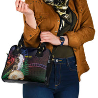 New Caledonia Kanaky Personalized Shoulder Handbag Kagu Bird Emblem - Polynesian Pride