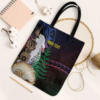 New Caledonia Kanaky Personalized Tote Bag Kagu Bird Emblem - Polynesian Pride