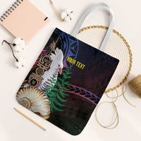 New Caledonia Kanaky Personalized Tote Bag Kagu Bird Emblem - Polynesian Pride