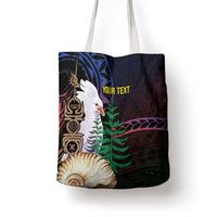 New Caledonia Kanaky Personalized Tote Bag Kagu Bird Emblem - Polynesian Pride