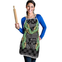 Hawai'i Paniolo Maile Twisted Lei Apron Obsidian Black LT7 - Polynesian Pride