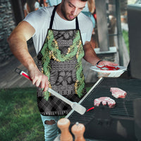 Hawai'i Paniolo Maile Twisted Lei Apron Obsidian Black LT7 - Polynesian Pride