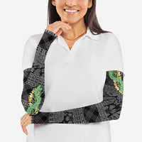Hawai'i Paniolo Maile Twisted Lei Arm Sleeves Obsidian Black LT7 - Polynesian Pride