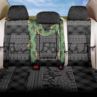 Hawai'i Paniolo Maile Twisted Lei Back Car Seat Cover Obsidian Black LT7 One Size Black - Polynesian Pride