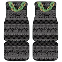 Hawai'i Paniolo Maile Twisted Lei Car Mats Obsidian Black LT7 - Polynesian Pride