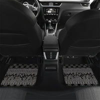 Hawai'i Paniolo Maile Twisted Lei Car Mats Obsidian Black LT7 Set 2pcs - Back Black - Polynesian Pride