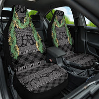 Hawai'i Paniolo Maile Twisted Lei Car Seat Cover Obsidian Black LT7 One Size Black - Polynesian Pride
