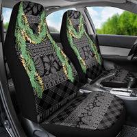 Hawai'i Paniolo Maile Twisted Lei Car Seat Cover Obsidian Black LT7 - Polynesian Pride