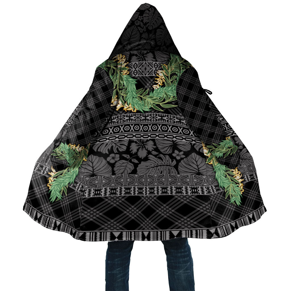 Hawai'i Paniolo Maile Twisted Lei Cloak Obsidian Black LT7 Unisex Black - Polynesian Pride