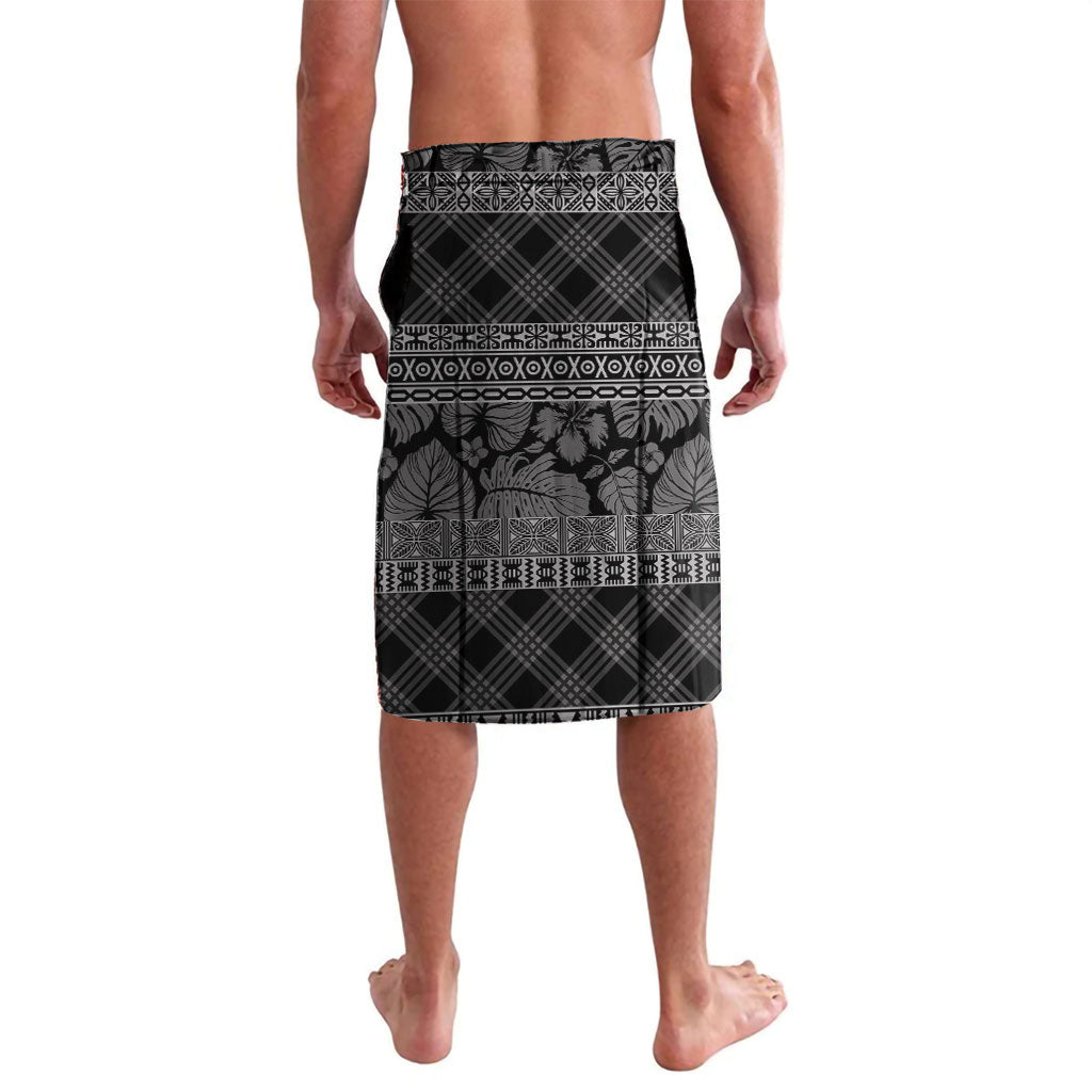 Hawai'i Paniolo Maile Twisted Lei Lavalava Obsidian Black LT7 - Polynesian Pride