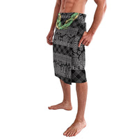 Hawai'i Paniolo Maile Twisted Lei Lavalava Obsidian Black LT7 - Polynesian Pride
