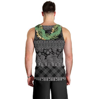 Hawai'i Paniolo Maile Twisted Lei Men Tank Top Obsidian Black LT7 - Polynesian Pride