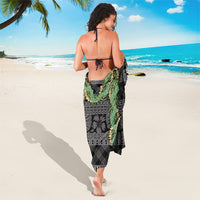 Hawai'i Paniolo Maile Twisted Lei Sarong Obsidian Black LT7 - Polynesian Pride