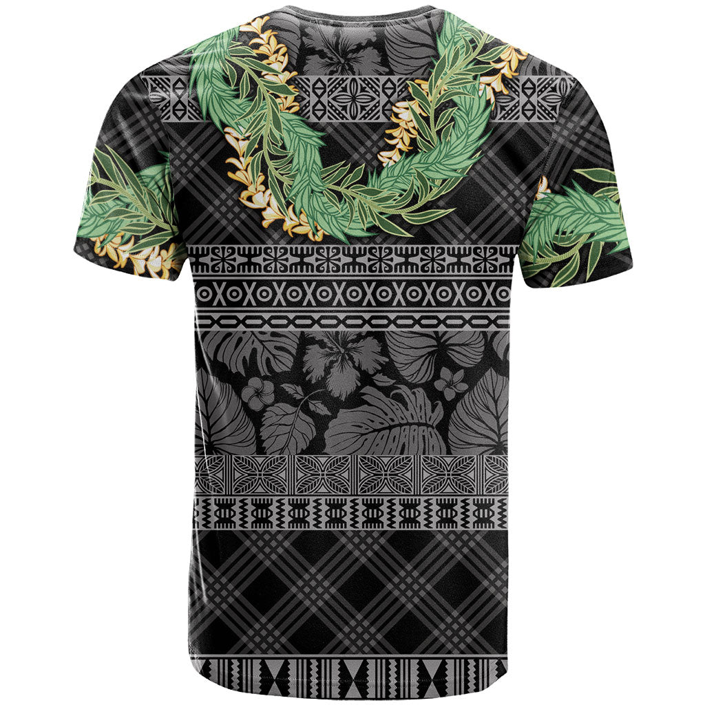 Hawai'i Paniolo Maile Twisted Lei T Shirt Obsidian Black LT7 - Polynesian Pride