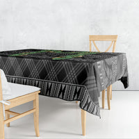Hawai'i Paniolo Maile Twisted Lei Tablecloth Obsidian Black LT7 - Polynesian Pride