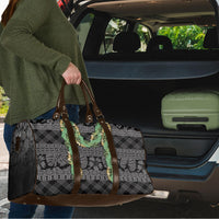 Hawai'i Paniolo Maile Twisted Lei Travel Bag Obsidian Black LT7 - Polynesian Pride