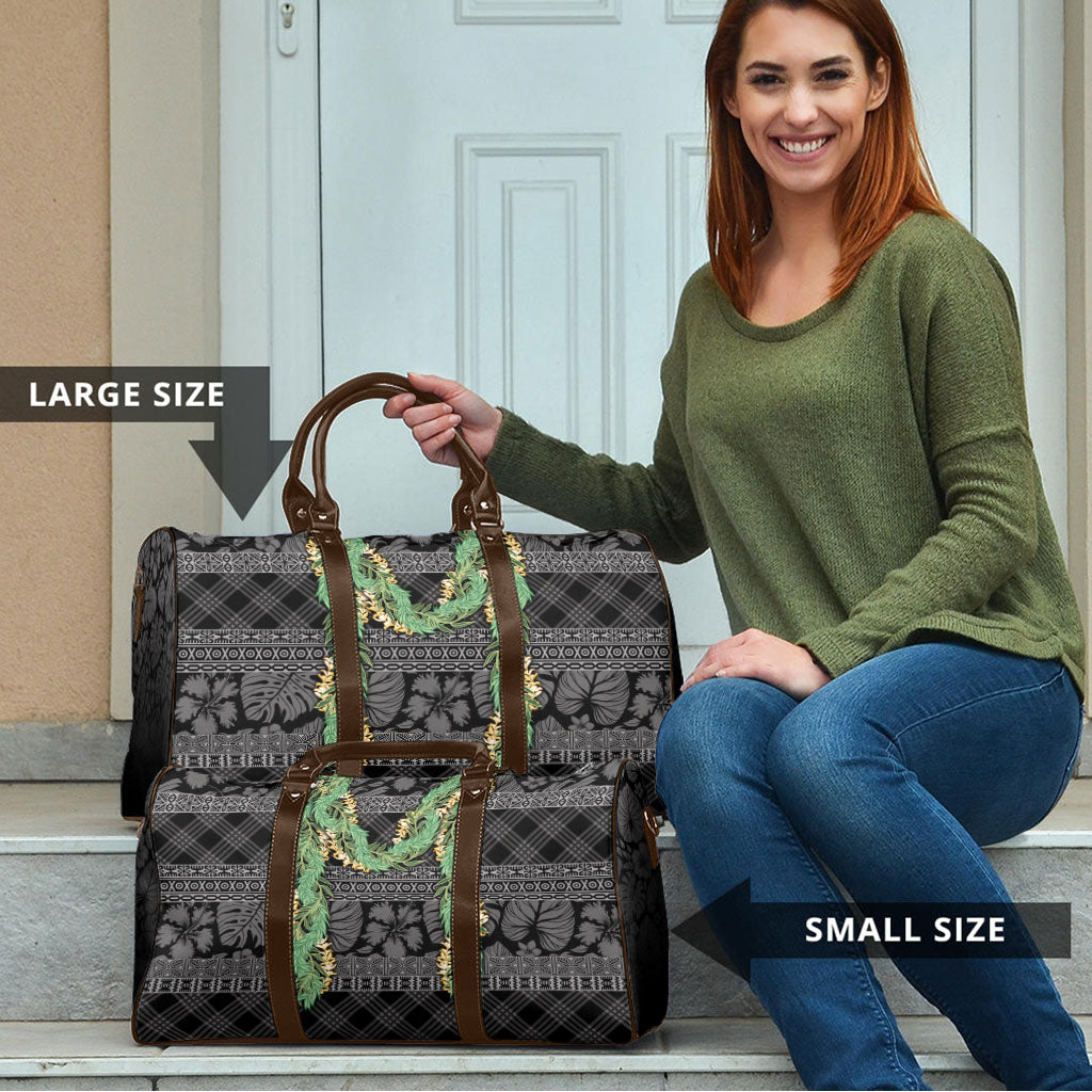 Hawai'i Paniolo Maile Twisted Lei Travel Bag Obsidian Black LT7 - Polynesian Pride